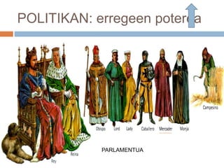 POLITIKAN: erregeen poterea
PARLAMENTUA
 