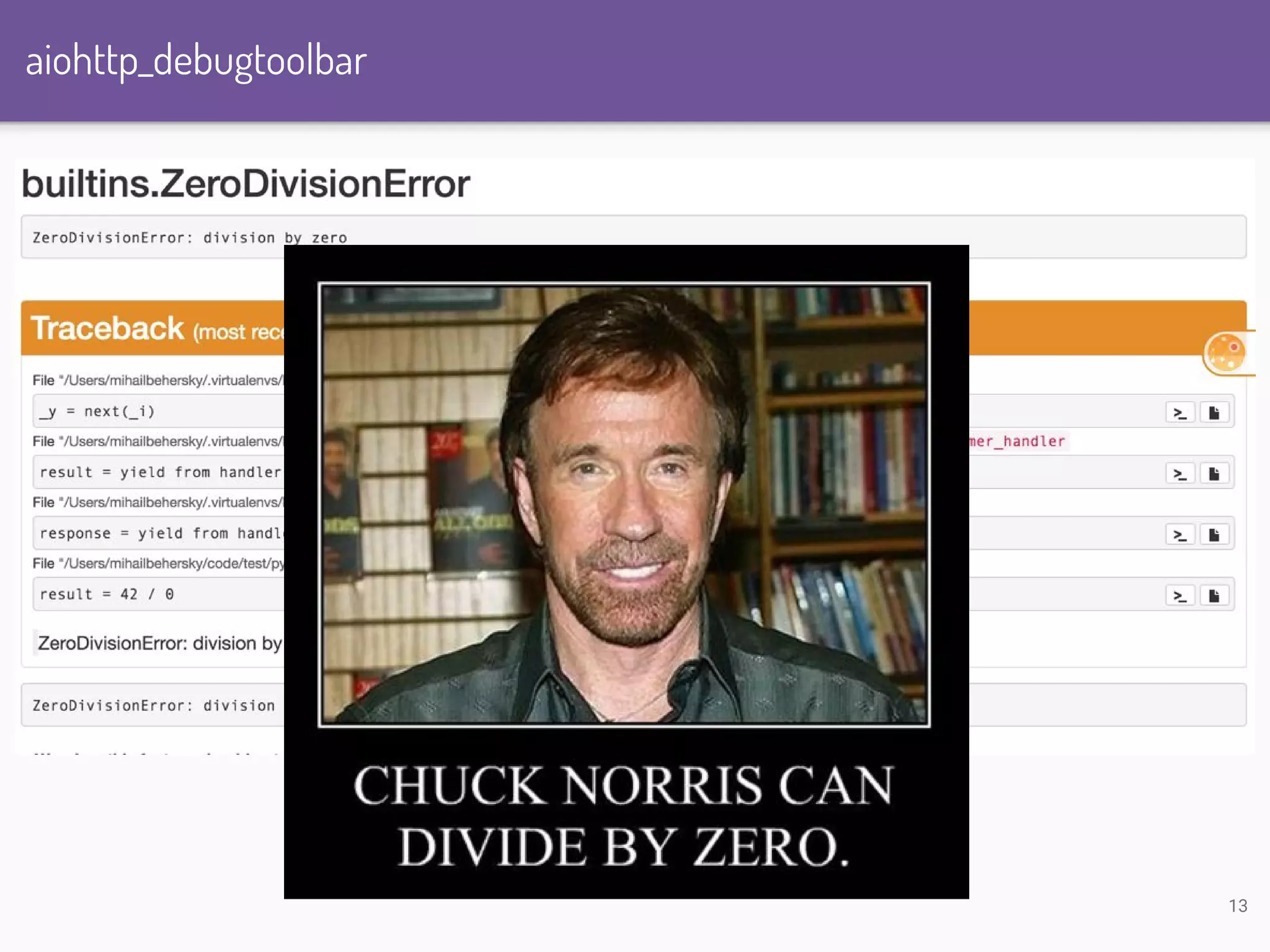 aiohttp_debugtoolbar 13 