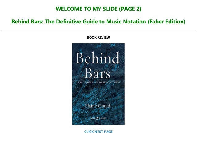 Pdf Download Behind Bars The Definitive Guide To Music Notation
