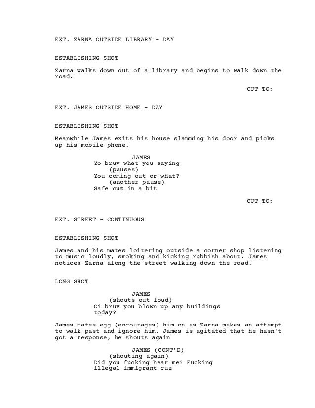 Behind Closed Doors Script with the shots