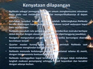 BEHIND COSTA CONCORDIA