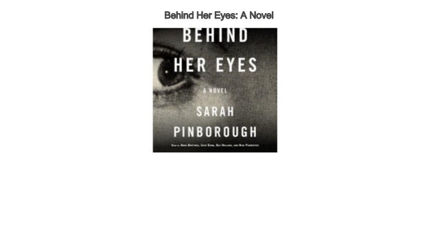 behind her eyes the book behind her eyes the book
