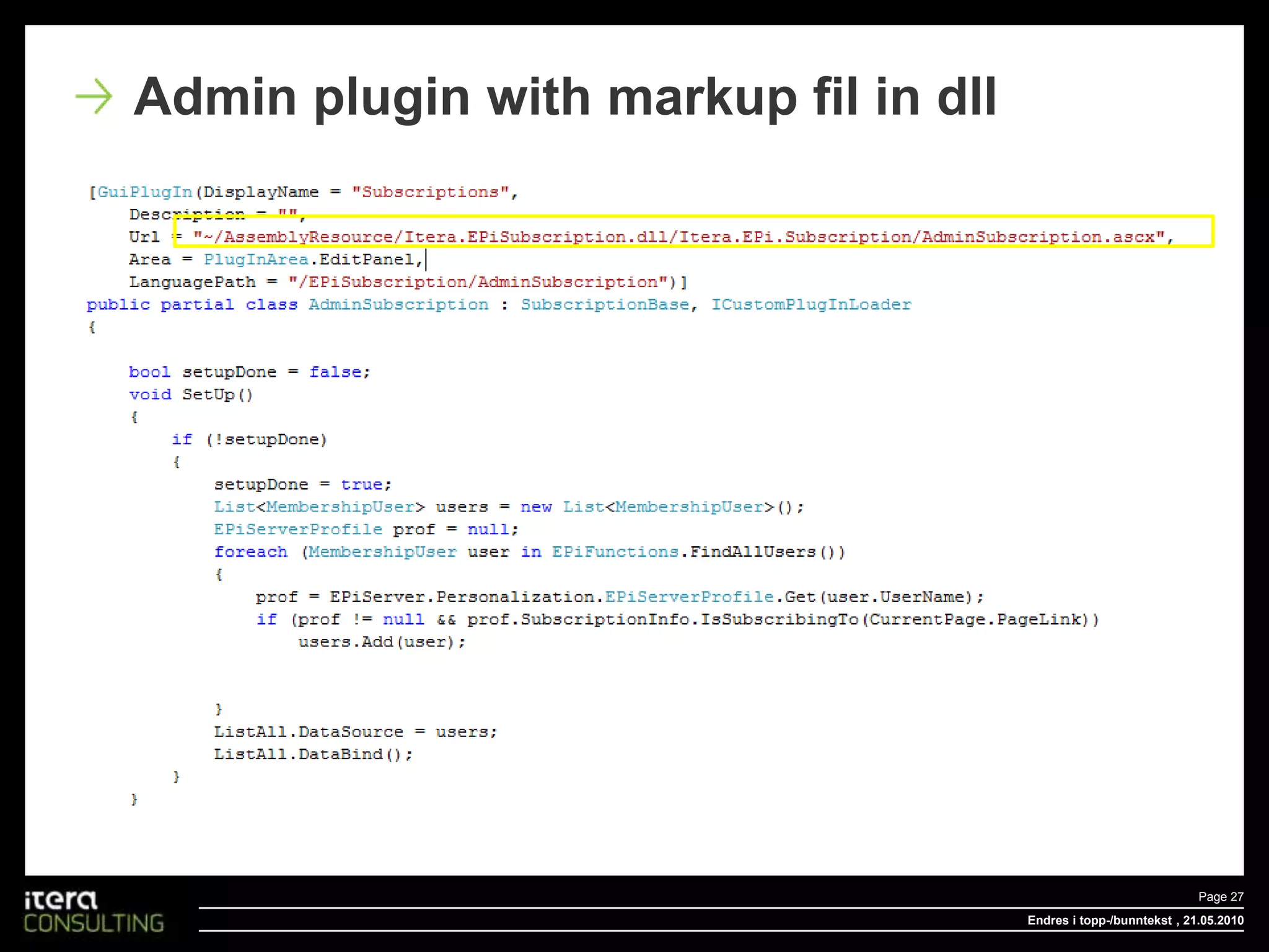 Normal GuiPluginEndres i topp-/bunntekstPage 20 , 20.05.2010