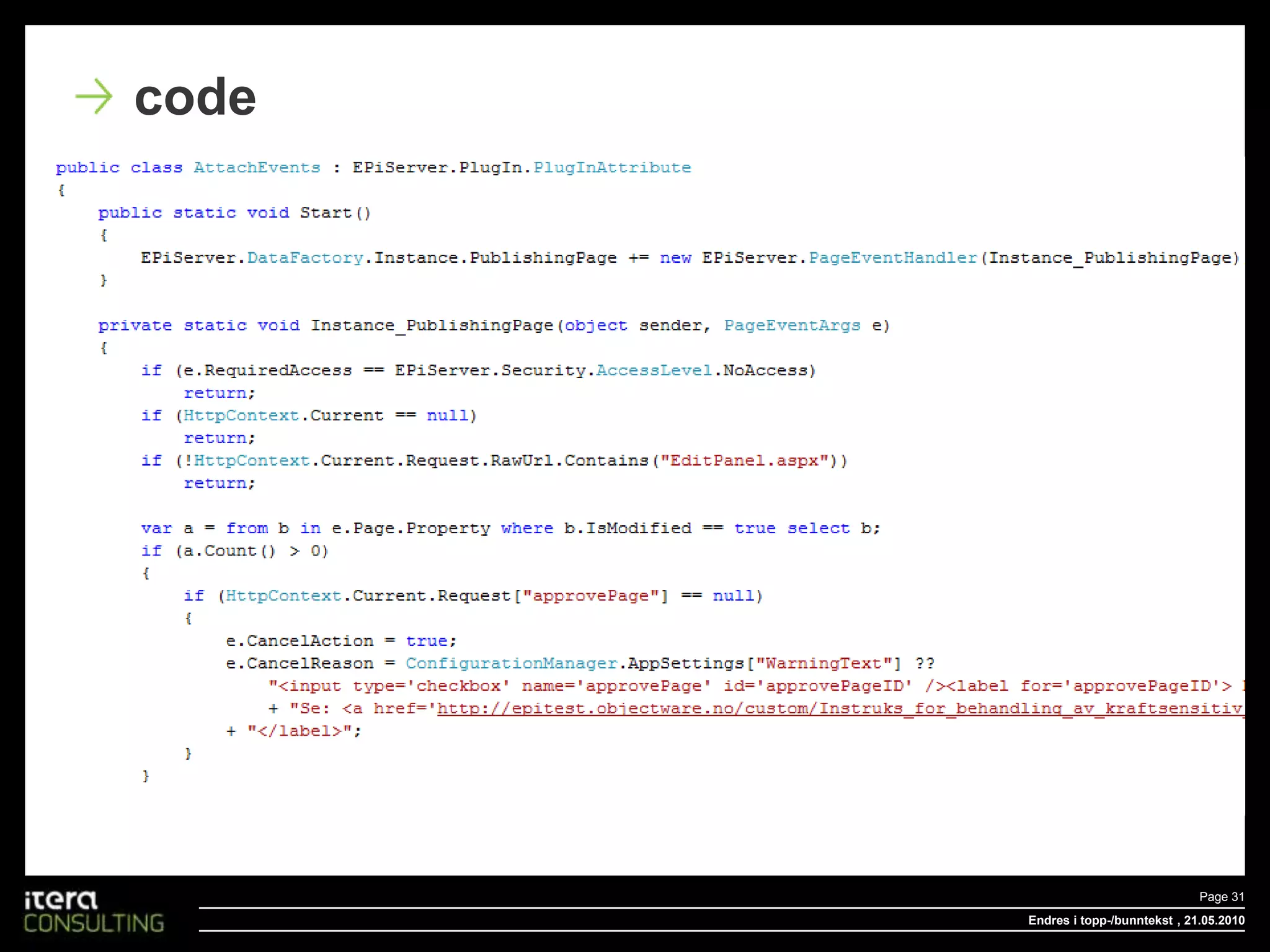 Endres i topp-/bunntekstPage 24 , 20.05.2010