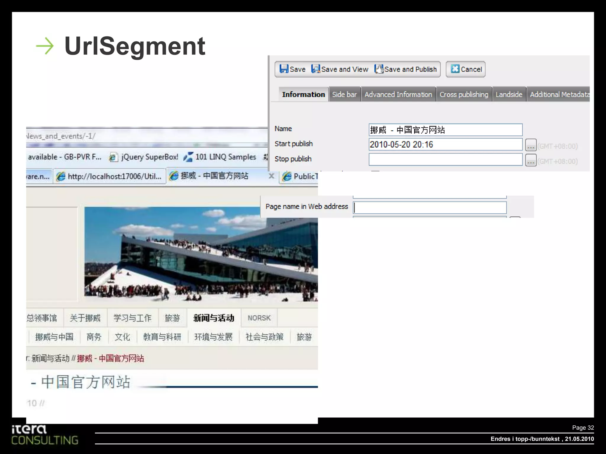 Endres i topp-/bunntekstPage 25 , 18.05.2010Save properties