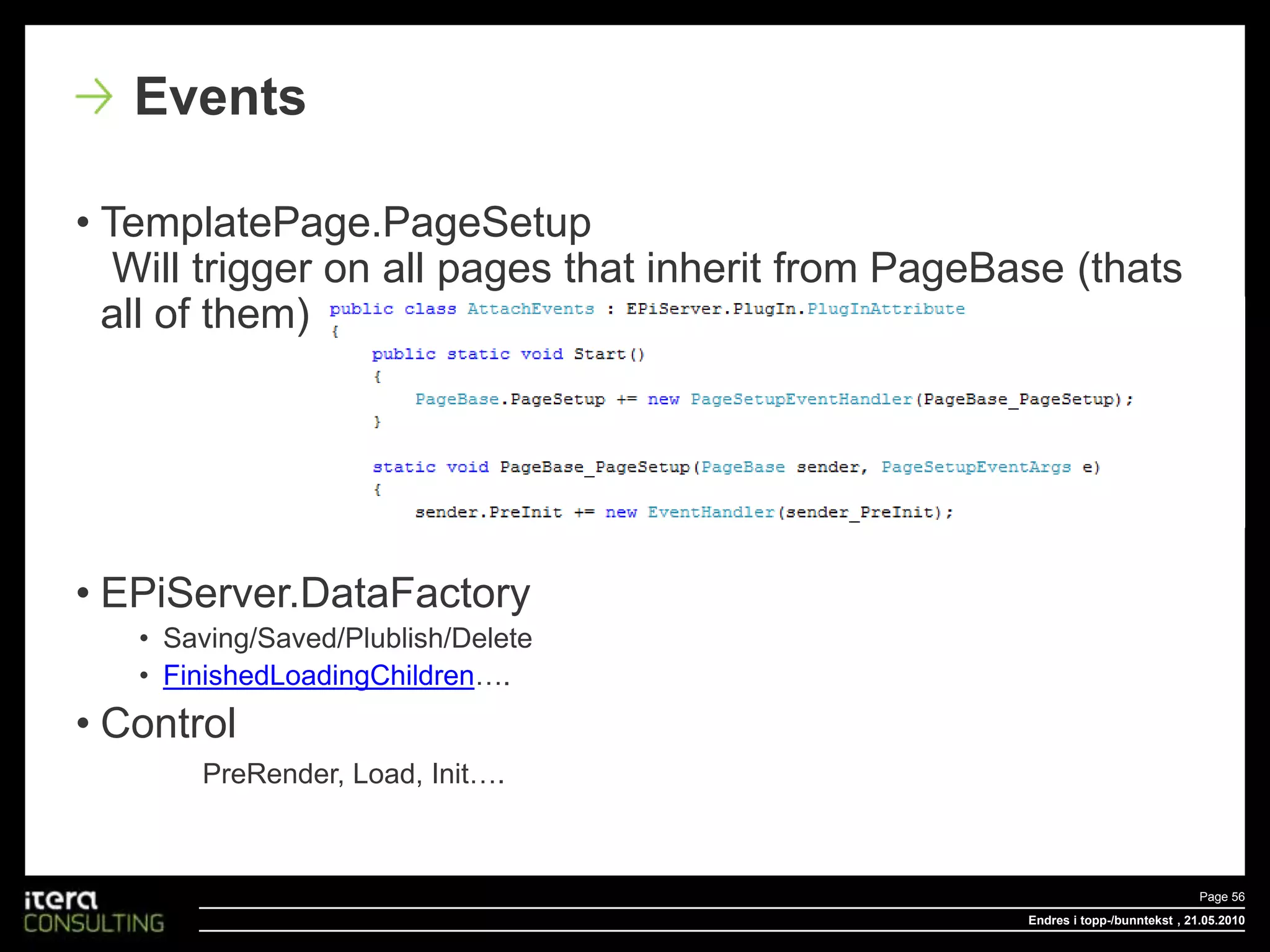 OppsummeringEndres i topp-/bunntekstPage 49 , 18.05.2010