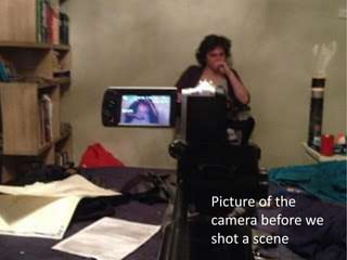 Picture of the
camera before we
shot a scene
 
