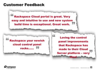 Behind The Scenes:  New Rackspace Cloud Control Panel