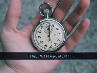 T I M E M A N A G E M E N T
 