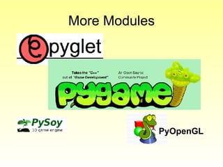 More Modules PyOpenGL 