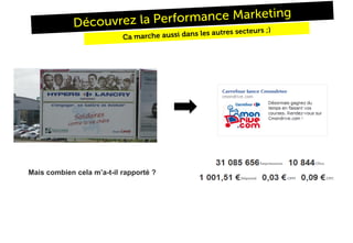 Mais combien cela m’a-t-il rapporté ?
 