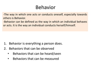 Behavioral Science in Medicine | PPTX