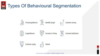 Types Of Behavioural Segmentation
 