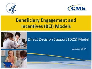 Beneficiary Engagement and
Incentives (BEI) Models
Direct Decision Support (DDS) Model
January 2017
 