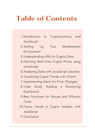 JavaScript for Crypto Price Monitoring and Analysis | PDF