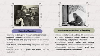 Tagoras Learning Model Rabindranath Tagore's Visionary Educational Philosophy and Legacy | PDF