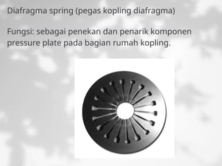 Springe Komponen Sistem kopling pada kendaraan ringan.ppt