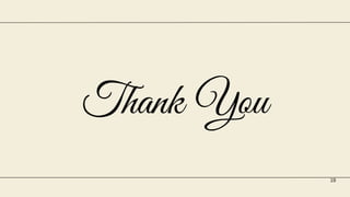 Thank You
19
 