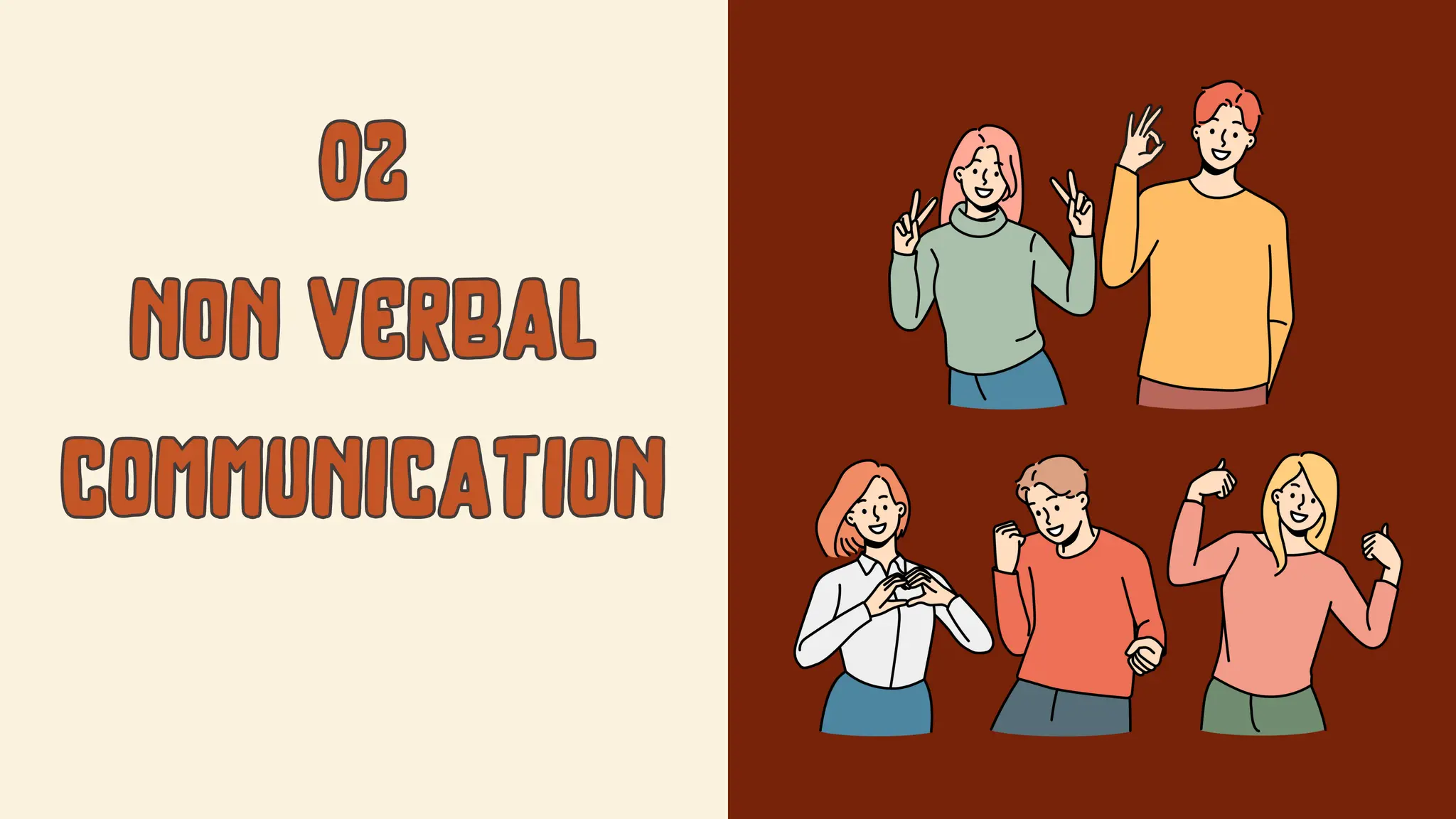02
02
non verbal
non verbal
communication
communication
 