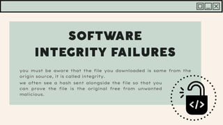 you must be aware that the file you downloaded is same from the
origin source, it is called integrity.
we often see a hash sent alongside the file so that you
can prove the file is the original free from unwanted
malicious.
 