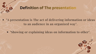 Information about Presentation strategies | PDF