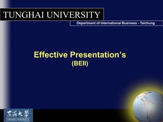 Effective Presentation’s(BEII) 