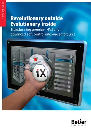 iX HMI SoftControl 
Revolutionary outside 
Evolutionary inside 
Transforming premium HMI and 
advanced soft control into one smart unit 
 