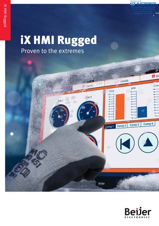 iX HMI Rugged 
iX HMI Rugged 
Proven to the extremes 
Sold & Serviced By: 
ELECTROMATE 
Toll Free Phone (877) SERVO98 
Toll Free Fax (877) SERV099 
www.electromate.com 
sales@electromate.com 
 