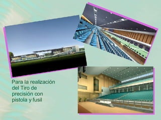 Para la realización del Tiro de precisión con pistola y fusil 