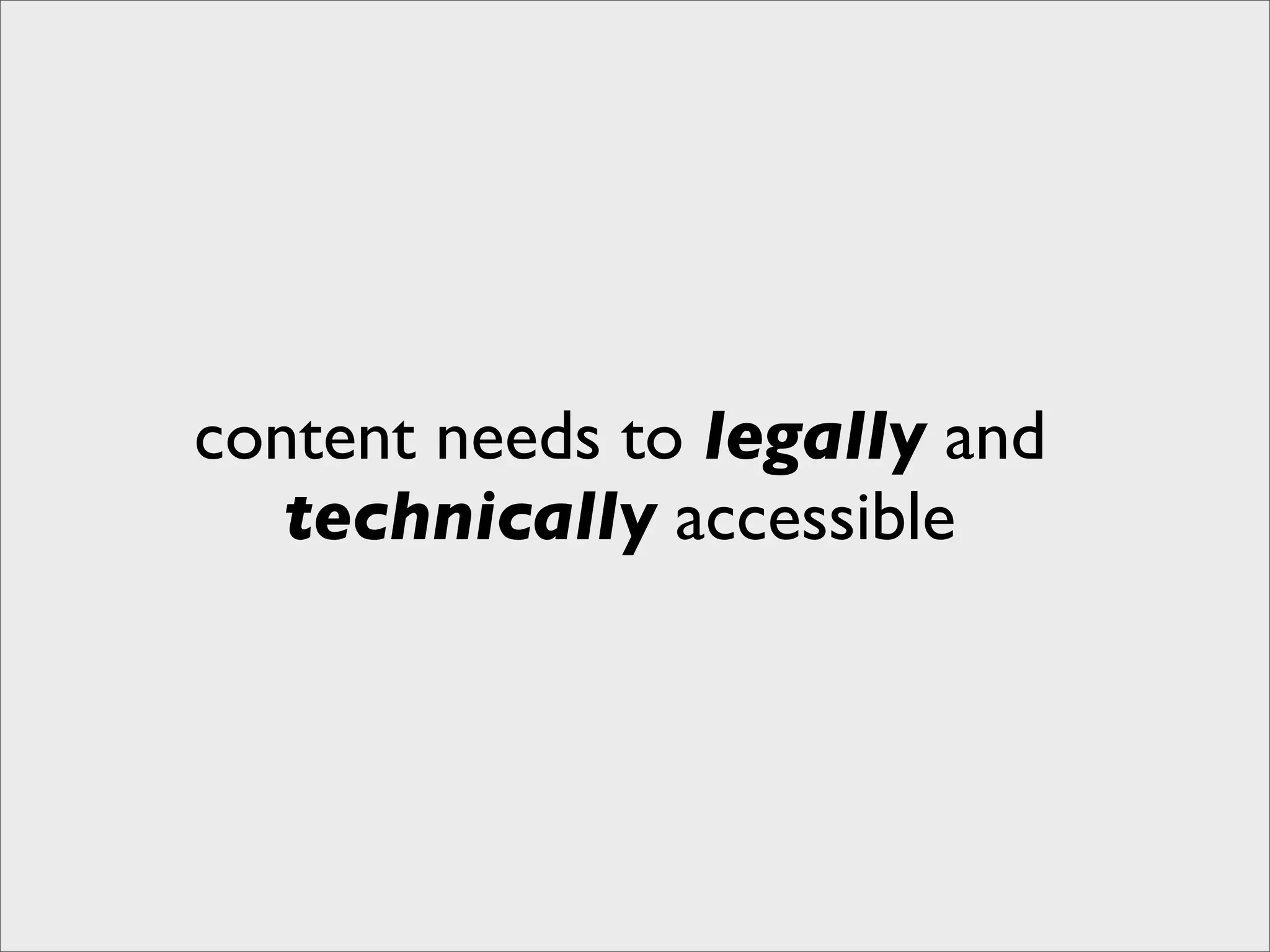 Building the Research Web - Open Access Content