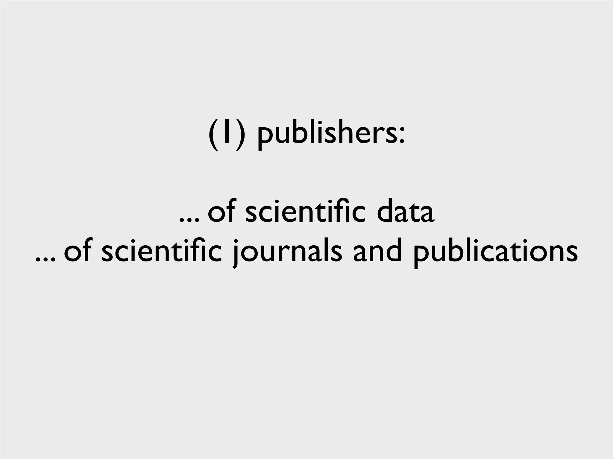 Building the Research Web - Open Access Content