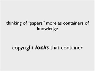 Building the Research Web - Open Access Content