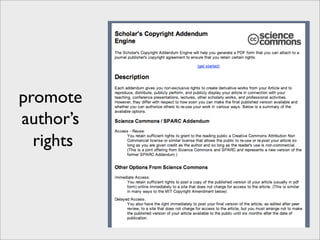 Building the Research Web - Open Access Content