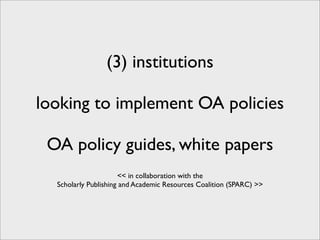 Building the Research Web - Open Access Content