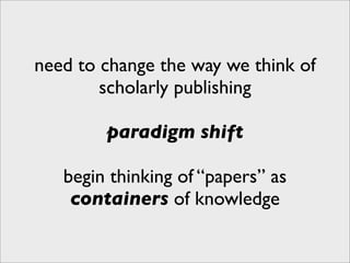 Building the Research Web - Open Access Content
