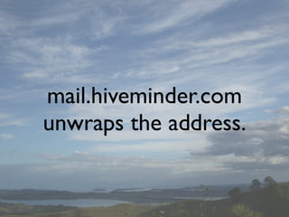 mail.hiveminder.com
unwraps the address.
 