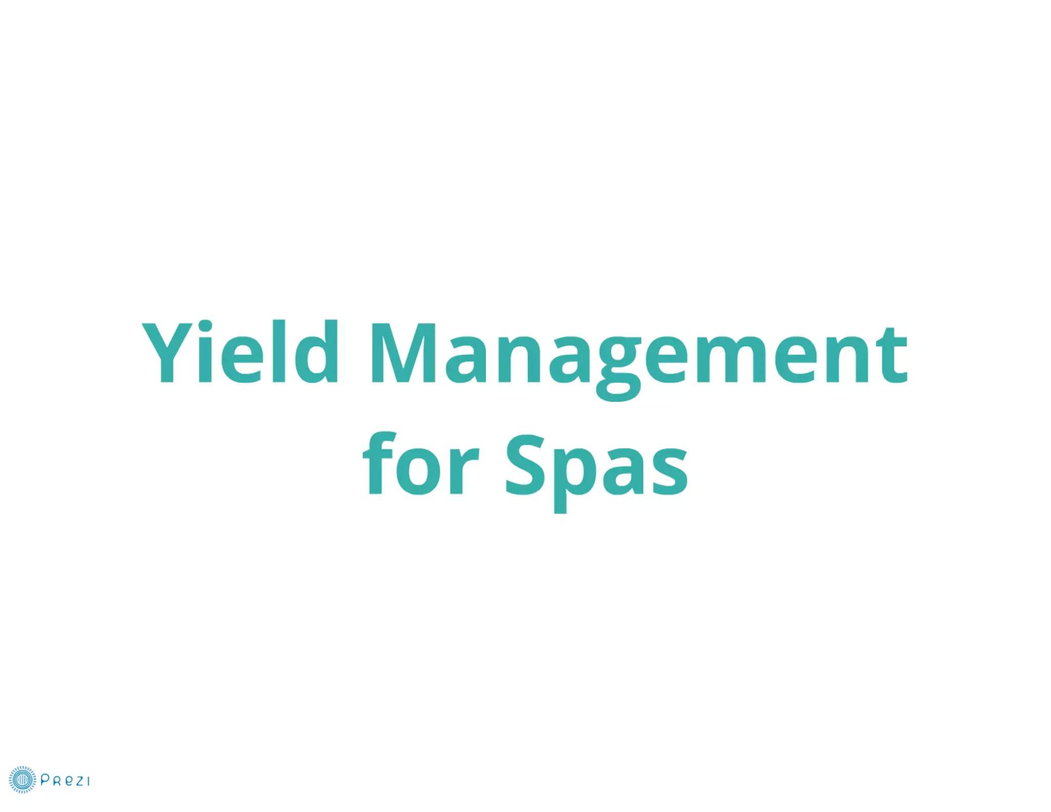 Spa Revenue Management