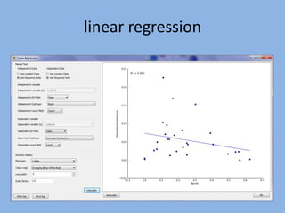 linear regression
 
