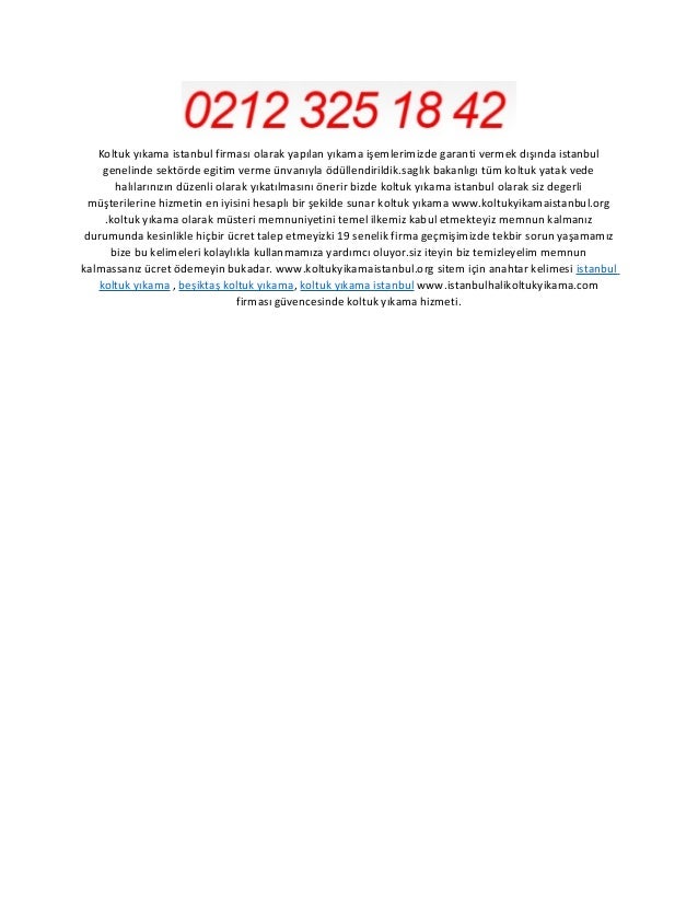 Besiktas Koltuk Yikama 0 532 212 68 57