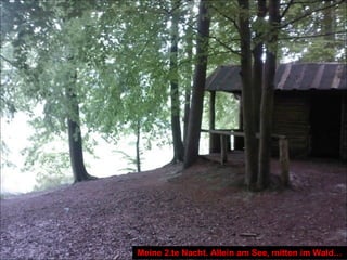 Meine 2.te Nacht. Allein am See, mitten im Wald…