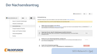 SEO-Relaunch > [31]
Der Nachsendeantrag
 