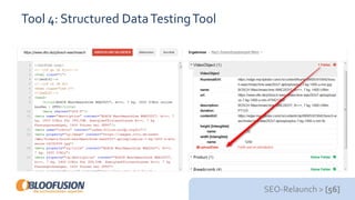 SEO-Relaunch > [56]
Tool 4: Structured DataTestingTool
 