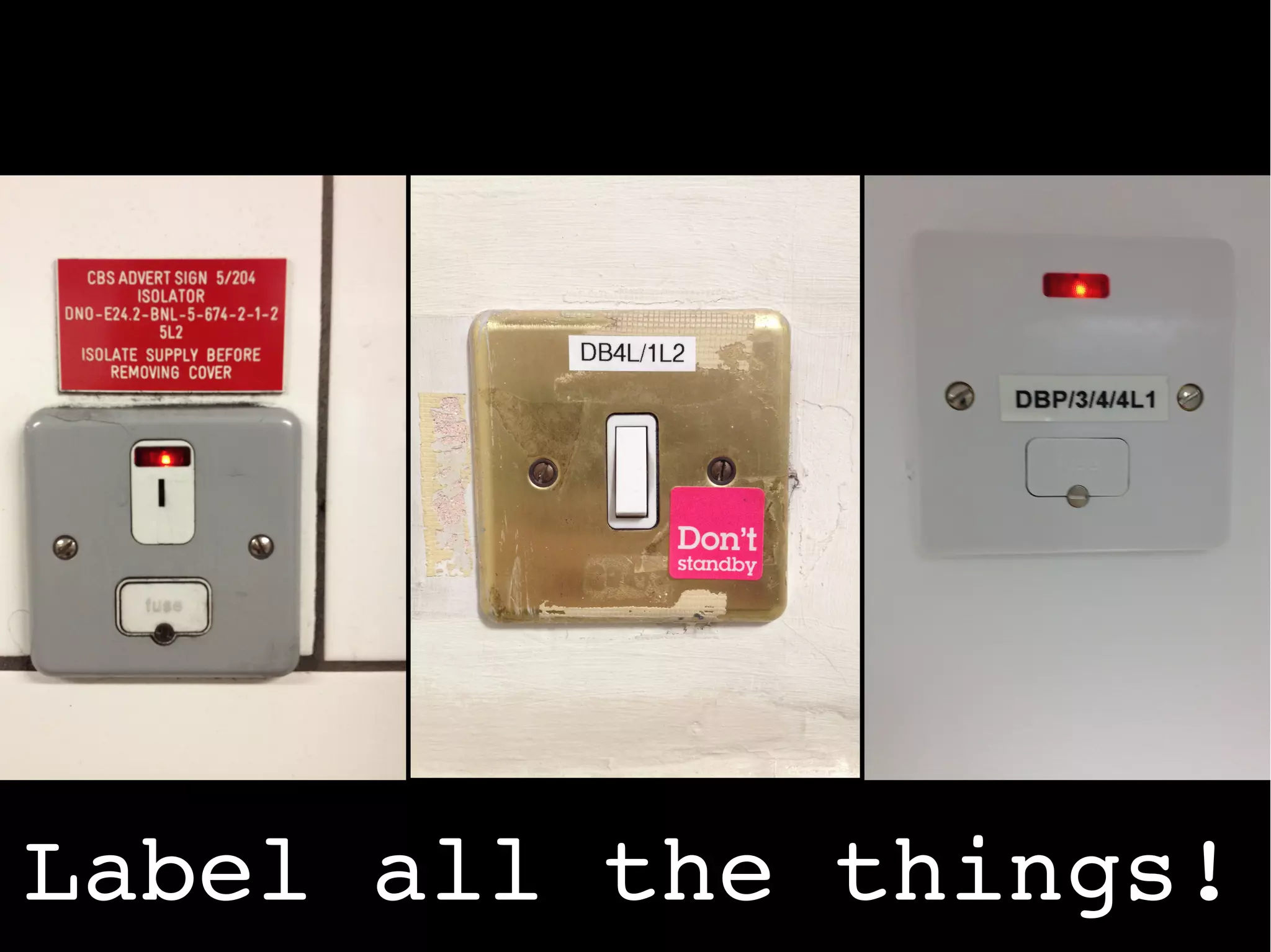 Label all the things!