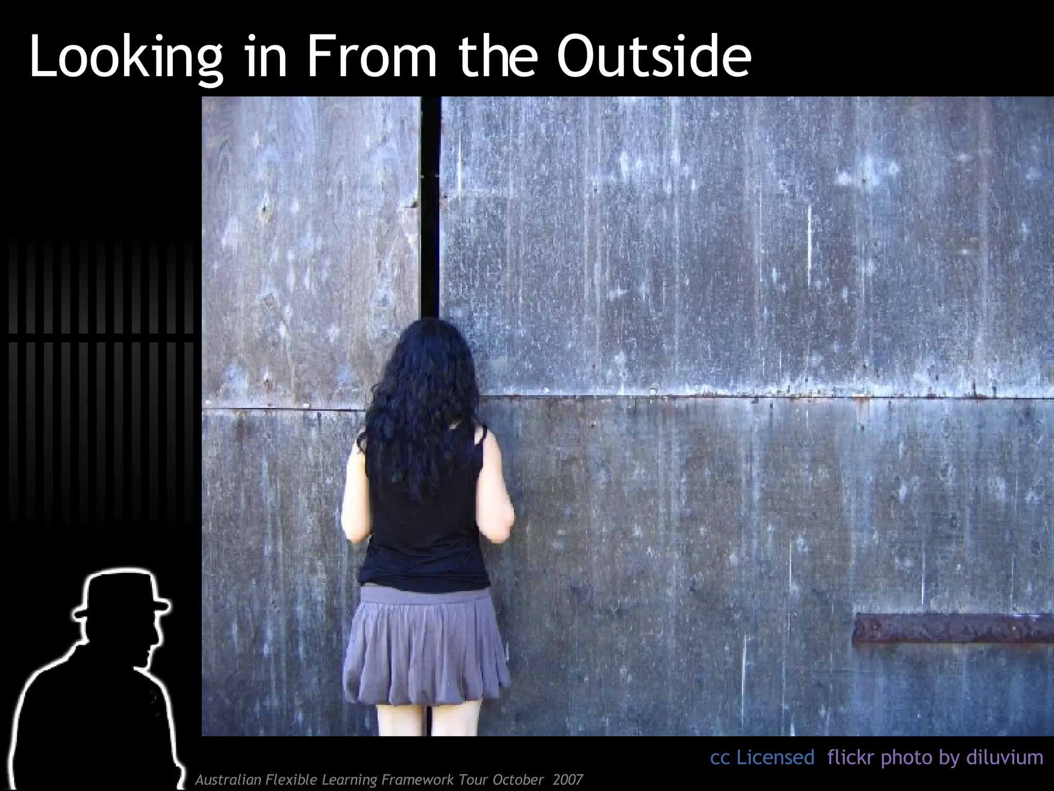 Looking in From the Outside cc Licensed  flickr photo by diluvium 