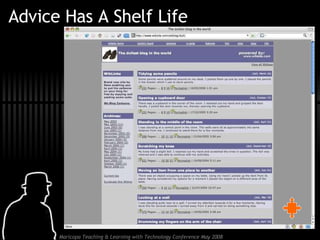 Advice Has A Shelf Life 