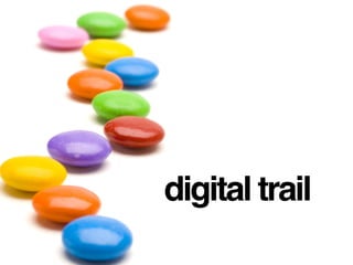 digital footprints
+ digital shadow
+ digital trail
digital stamp
 