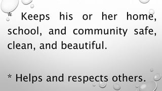 Being a good citizen