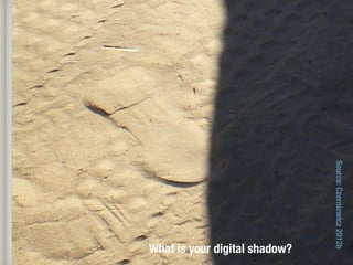 What is your digital shadow?
Source:Czerniewicz2012b
 