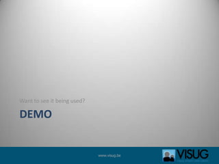 DEMOWant to see it being used?