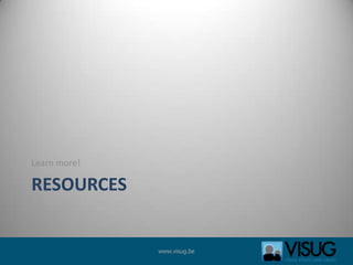 ResourcesLearn more!